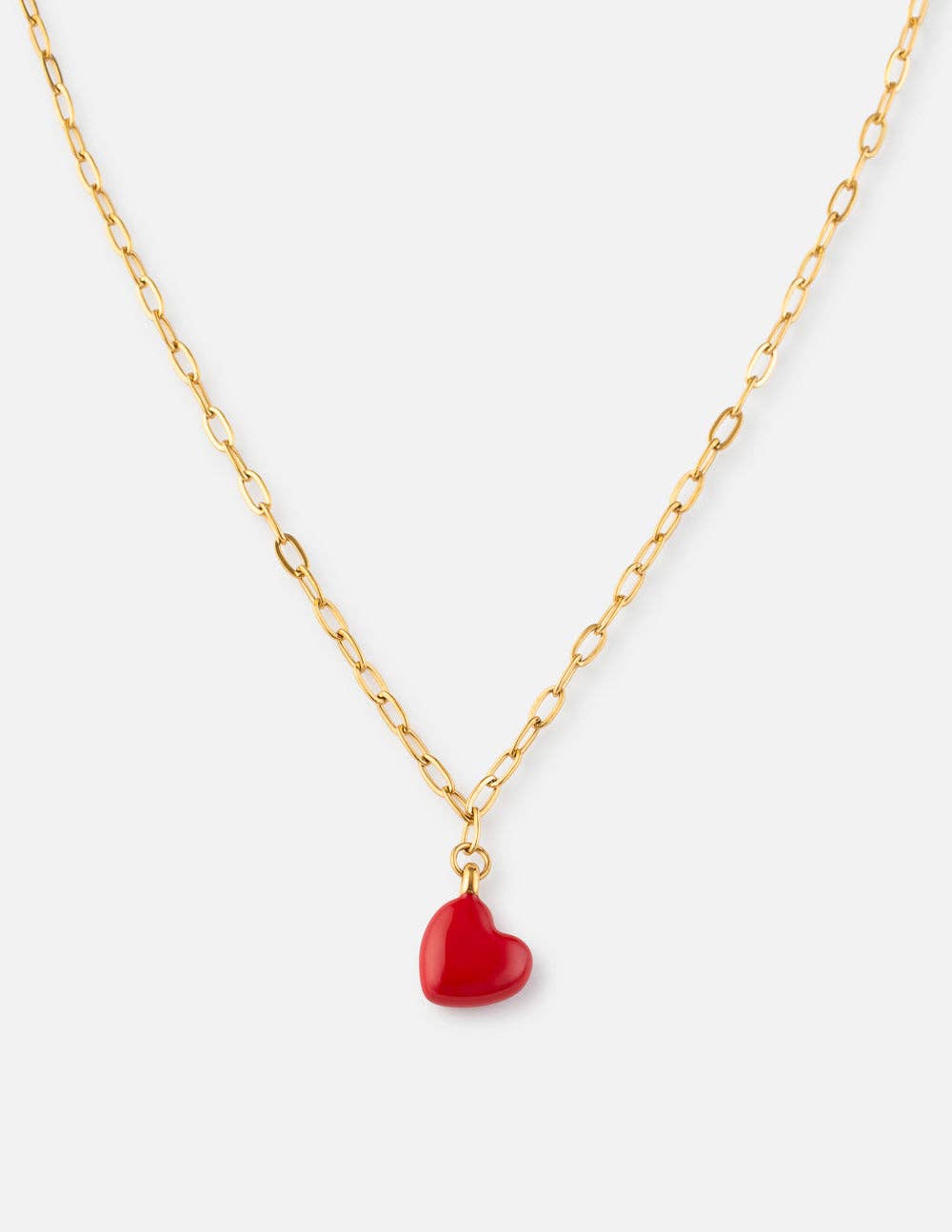 Love Paperclip Chain Necklace