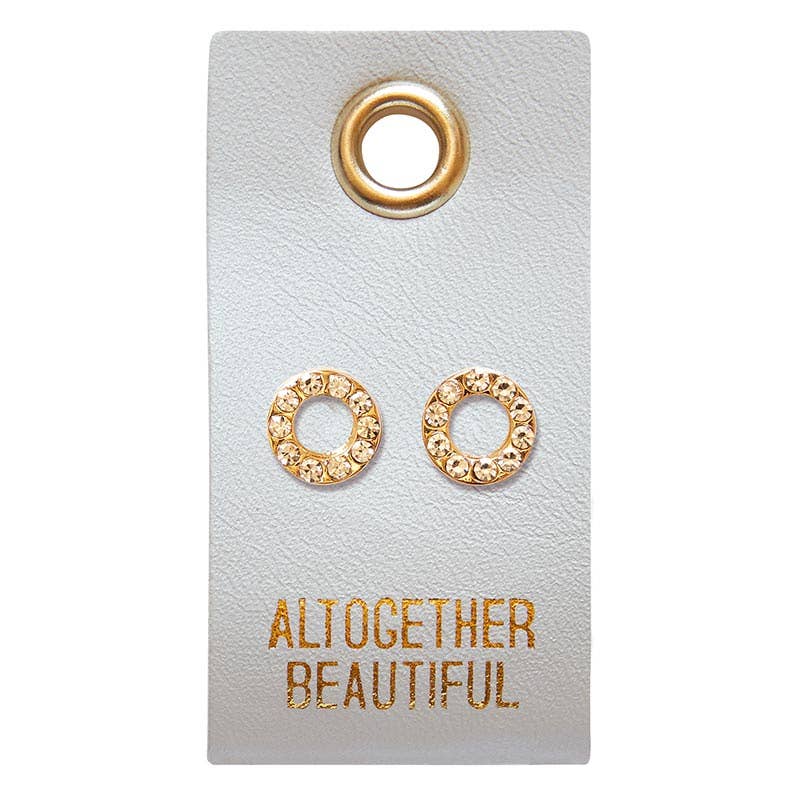 Altogether Beautiful Circle Stud Earrings