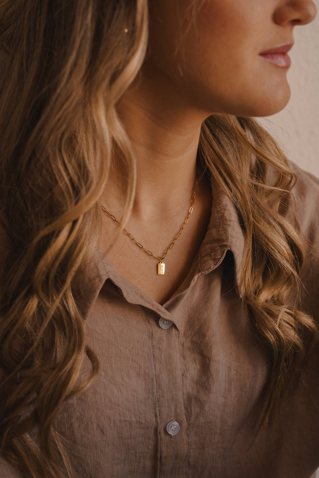 “Pray Big” Mini Tag Necklace