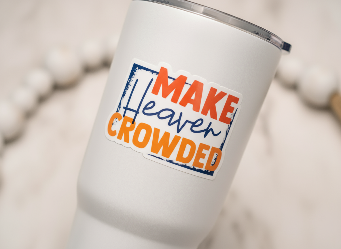 Make Heaven Crowded Sticker