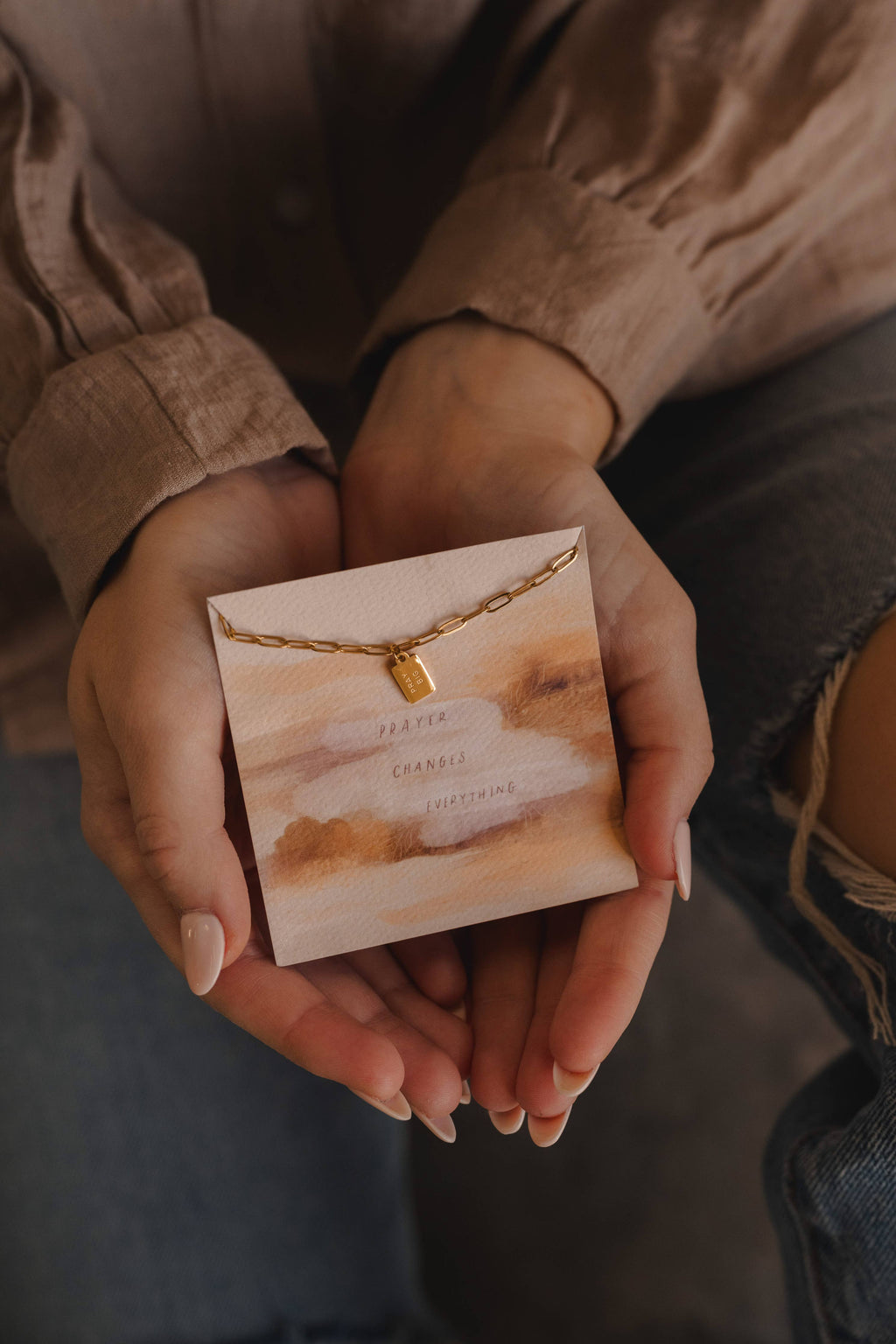 “Pray Big” Mini Tag Necklace