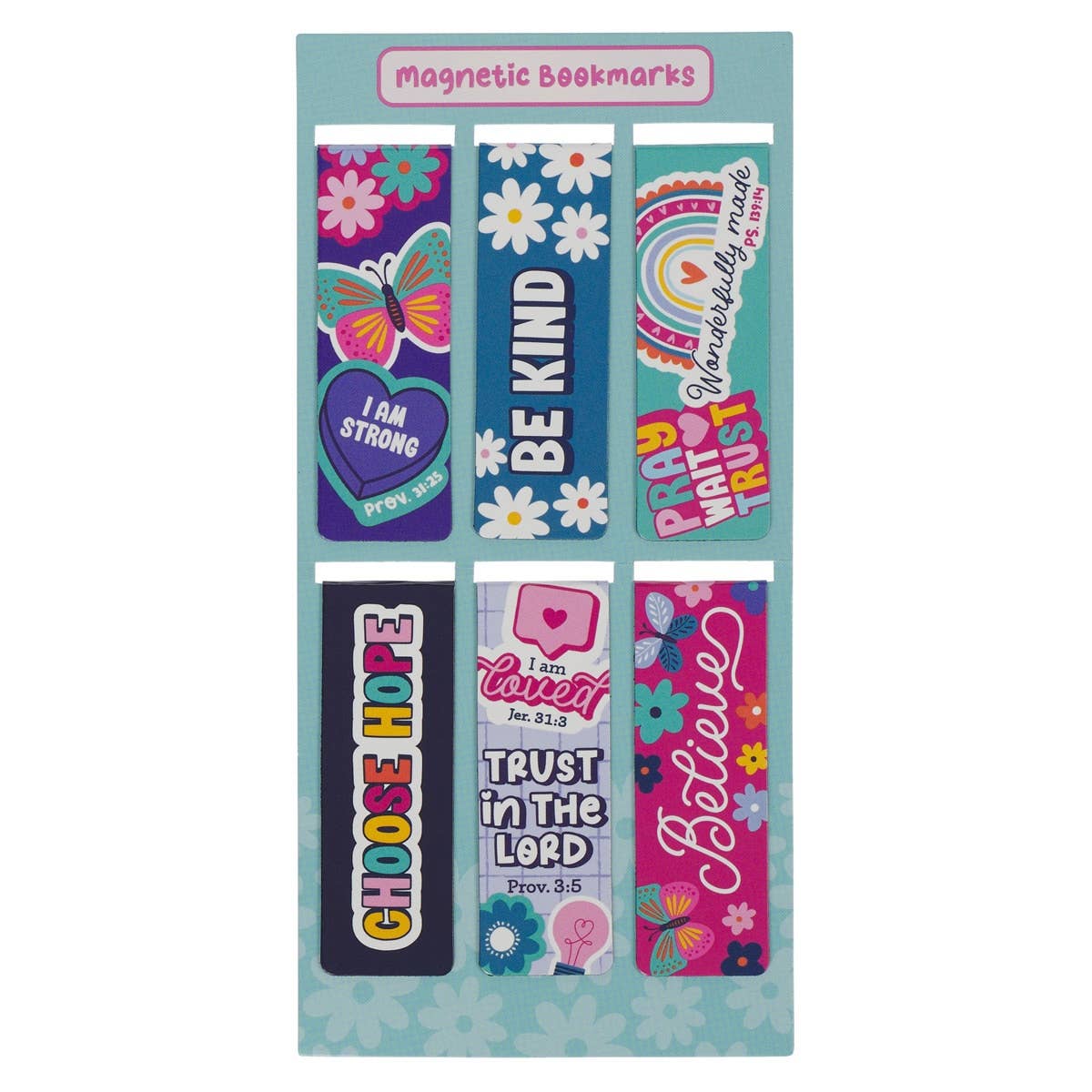 I Am Strong Magnetic Bookmark Set