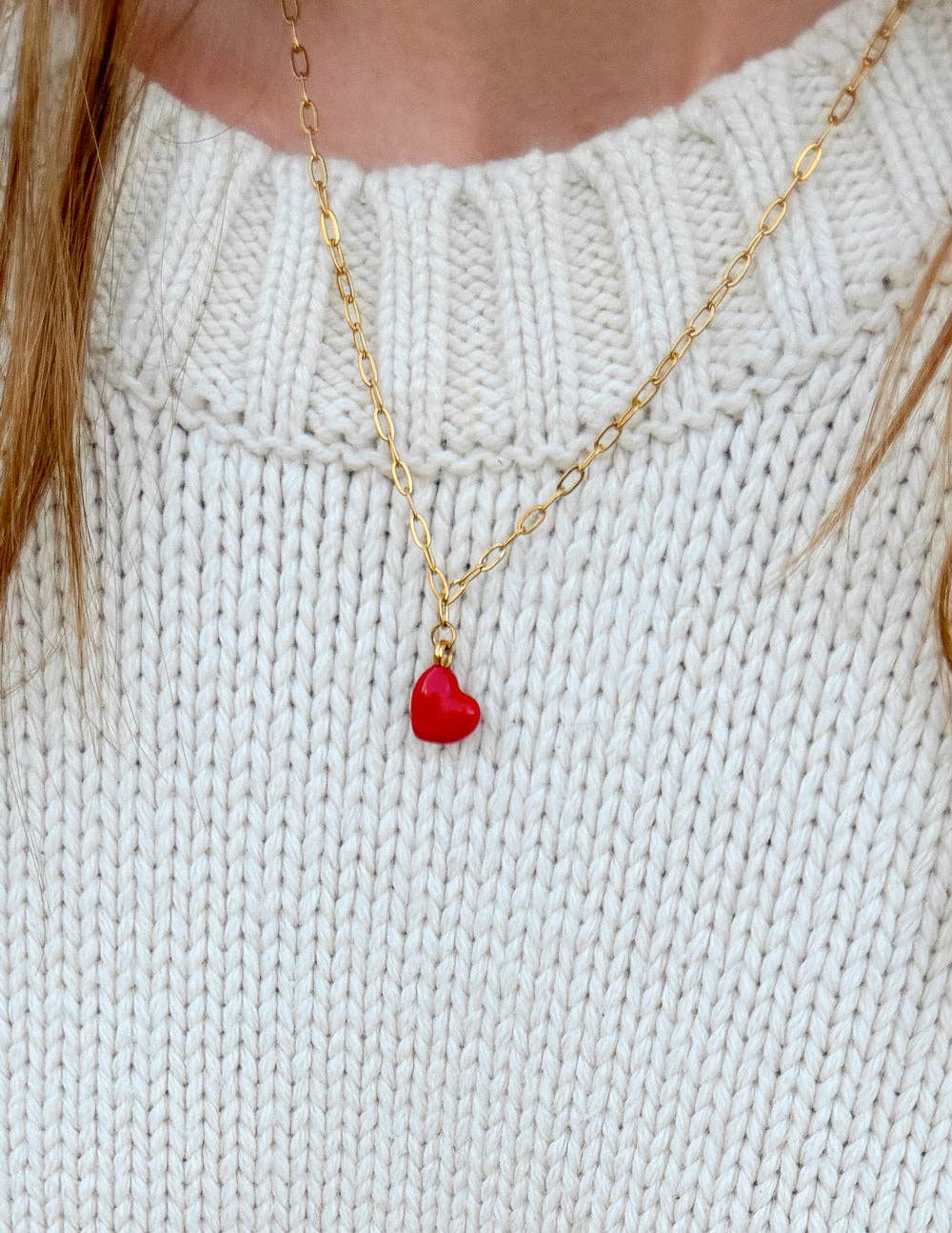 Love Paperclip Chain Necklace