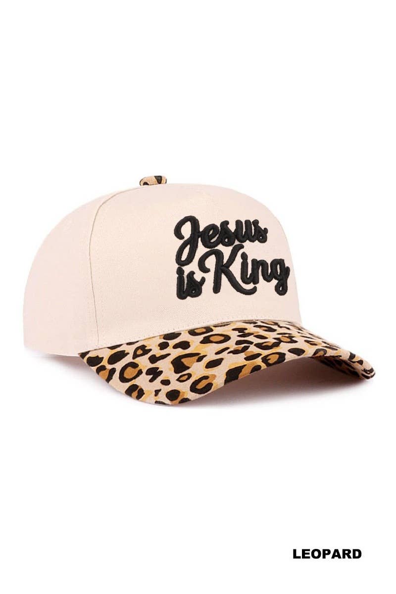 Jesus Is King Canvas Cap
