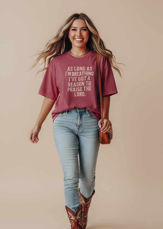 As Long As I'm Breathing I will Praise Tee