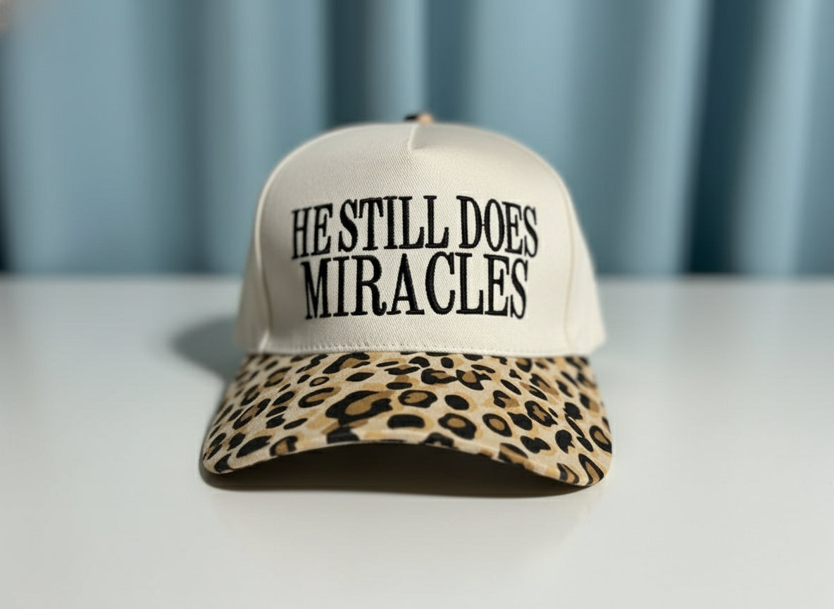 He Still Does Miracles Canvas Cap