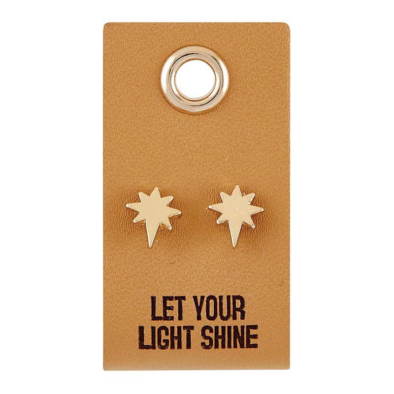 Let Your Light Shine Star Stud Earrings