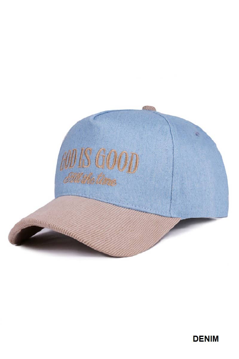 God Is Good Corduroy Cap