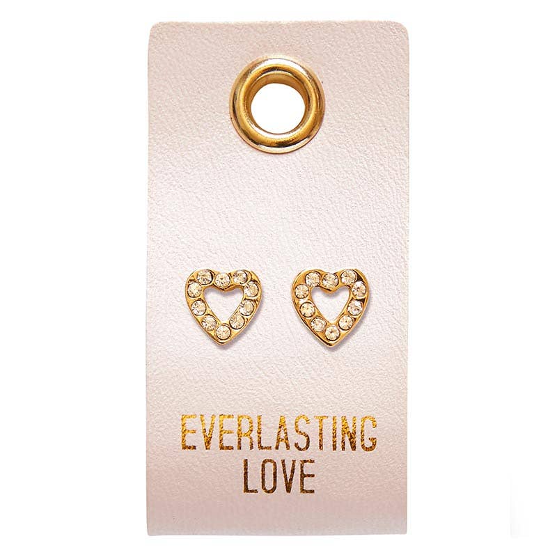 Everlasting Love Heart Stud Earrings