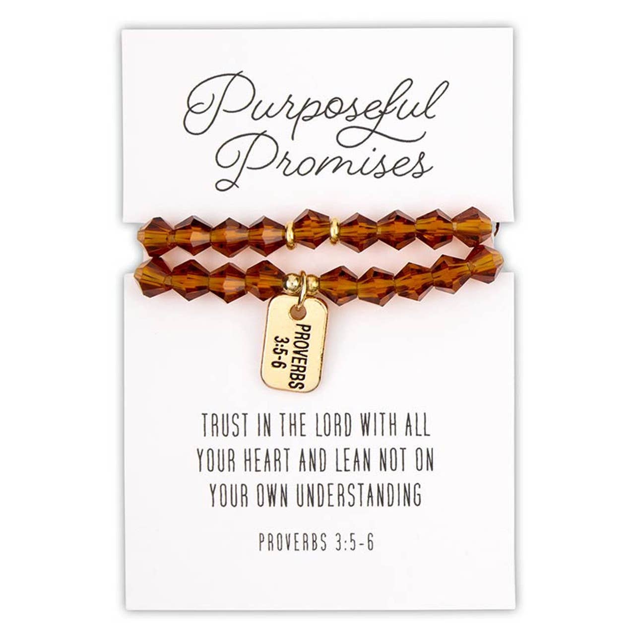 Glass Bead Verse Tagged Bracelet