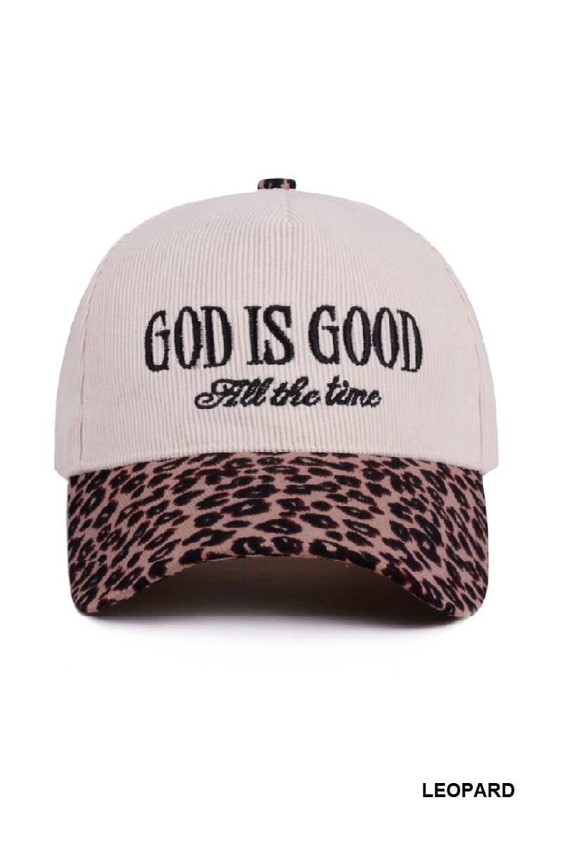 God Is Good Corduroy Cap