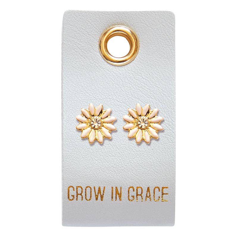 Grow In Grace Flower Stud Earrings